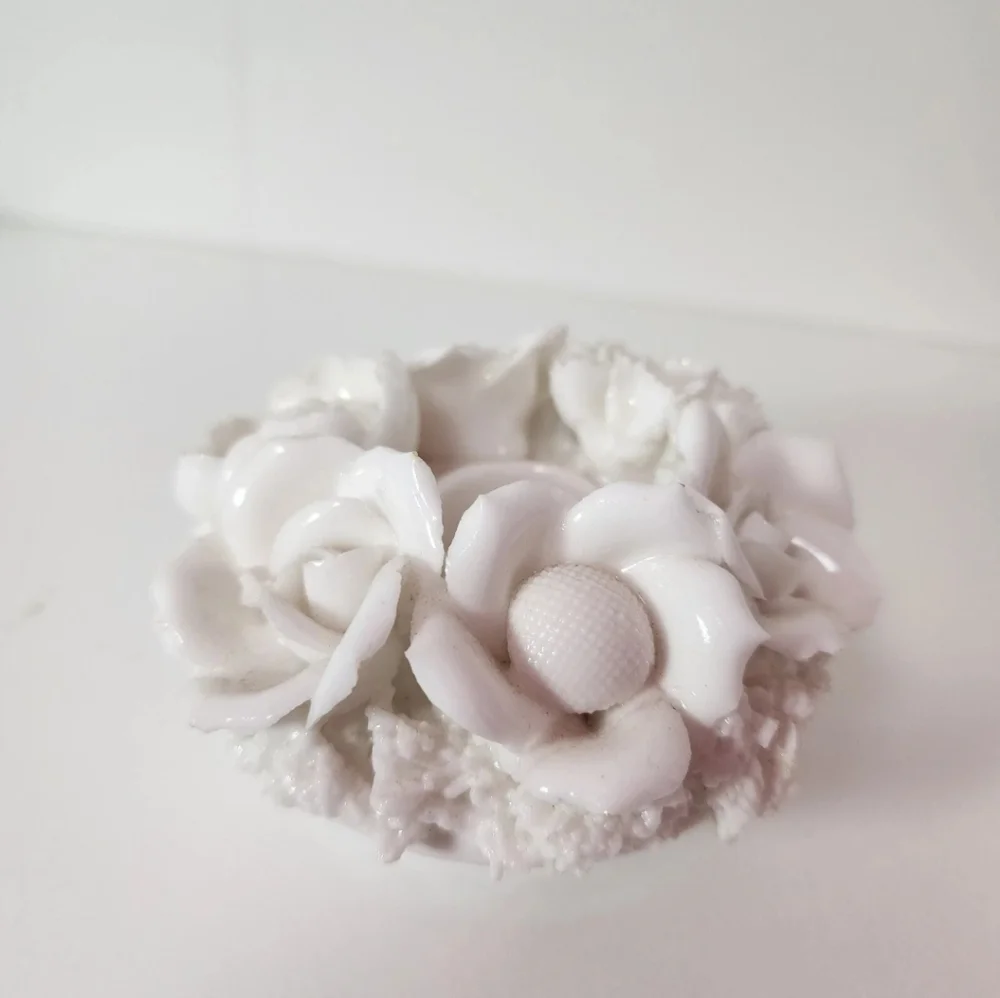 Vintage •‎ Floral Taper Candle Holder